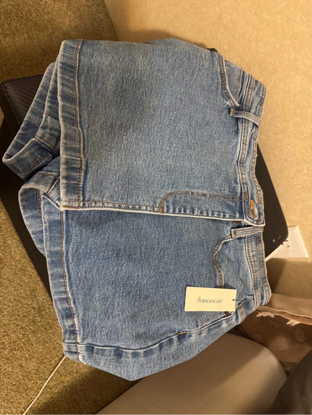 Francesca's Collections Light Blue Denim Shorts